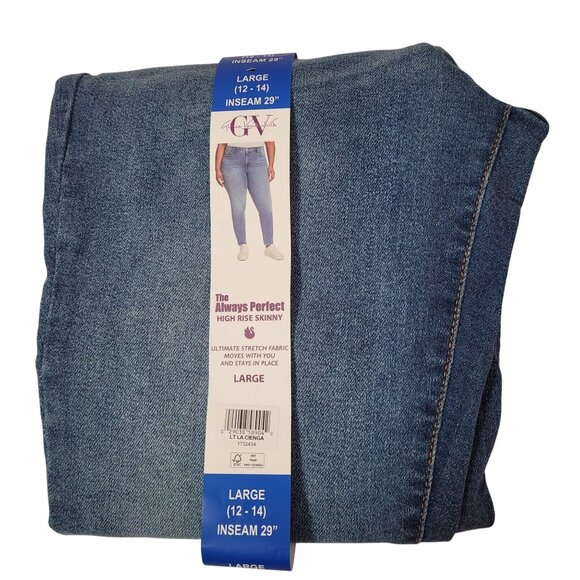 Gloria Vanderbilt Women's Always Perfect High Rise Skinny Cienga Jeans Large - Picture 10 of 10
